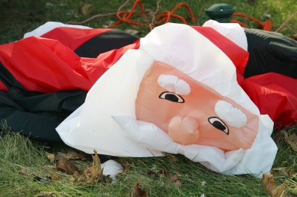 deflated Santa 